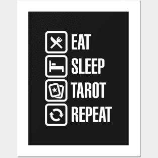 Eat Sleep Tarot Repeat Posters and Art